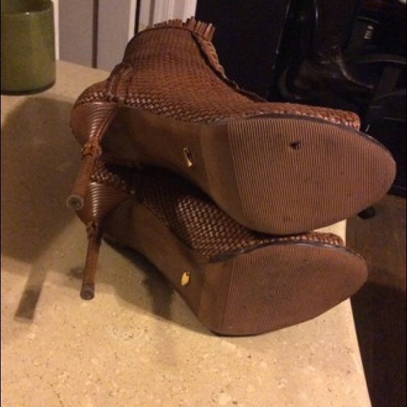 Sergio Rossi Lara Croft Peeptoe Bootie - Picture 6 of 10